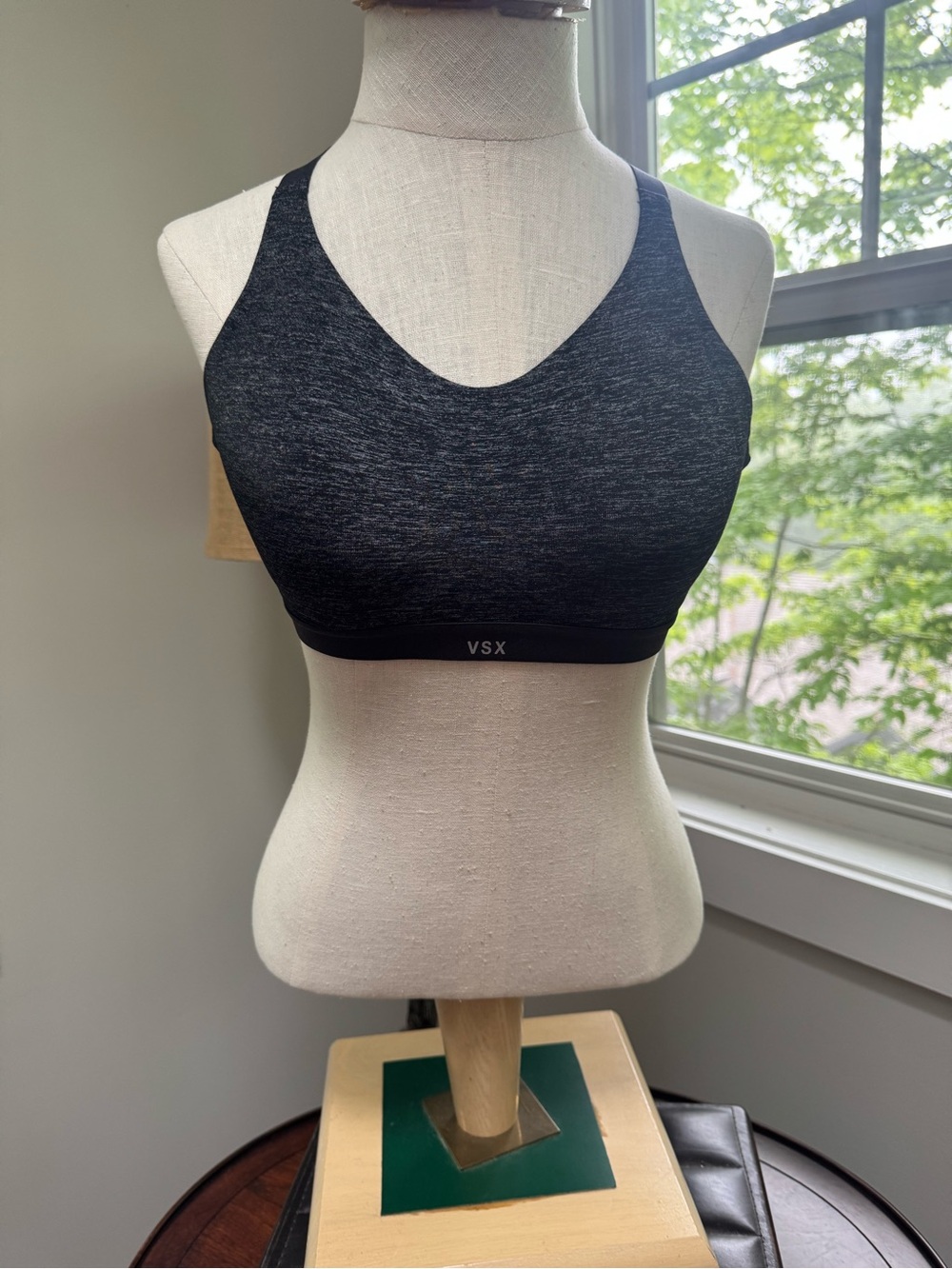 VSX Black and Gray Racerback Sports Bra Like New